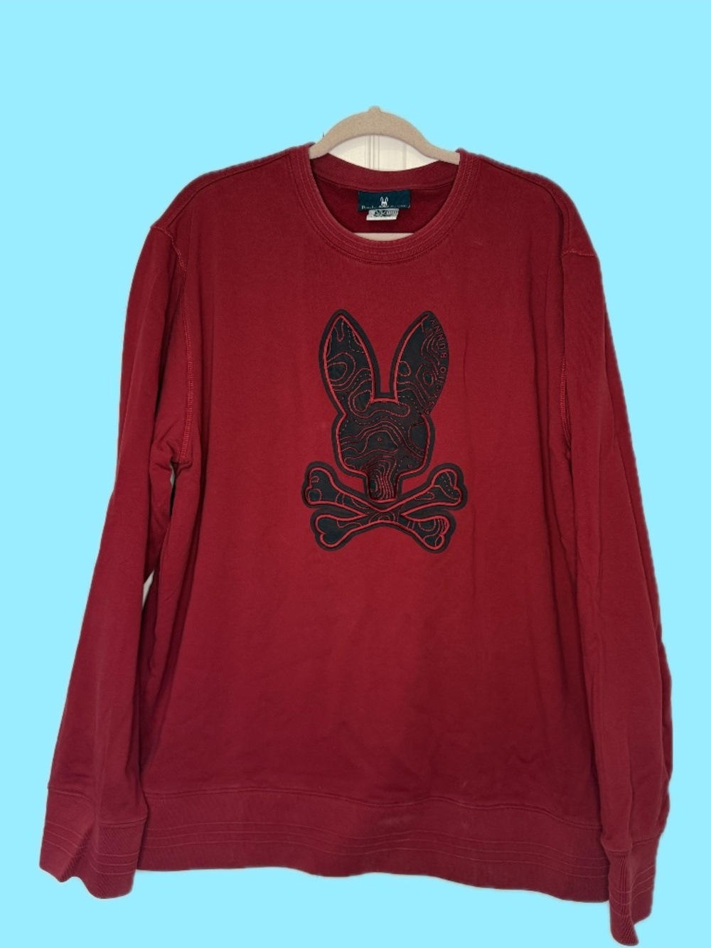 Psycho Bunny Dixon Logo Sweatshirt (Mulled Wine)